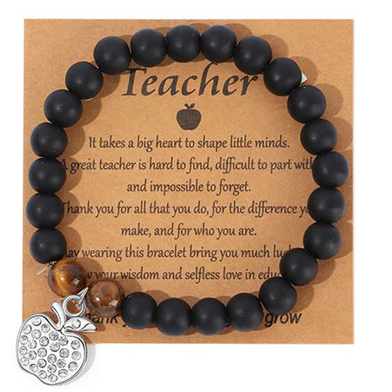 Frosted Black Tiger Eye Teacher Card 1