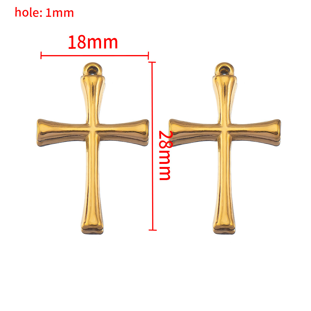 18×28mm slender cross-gold