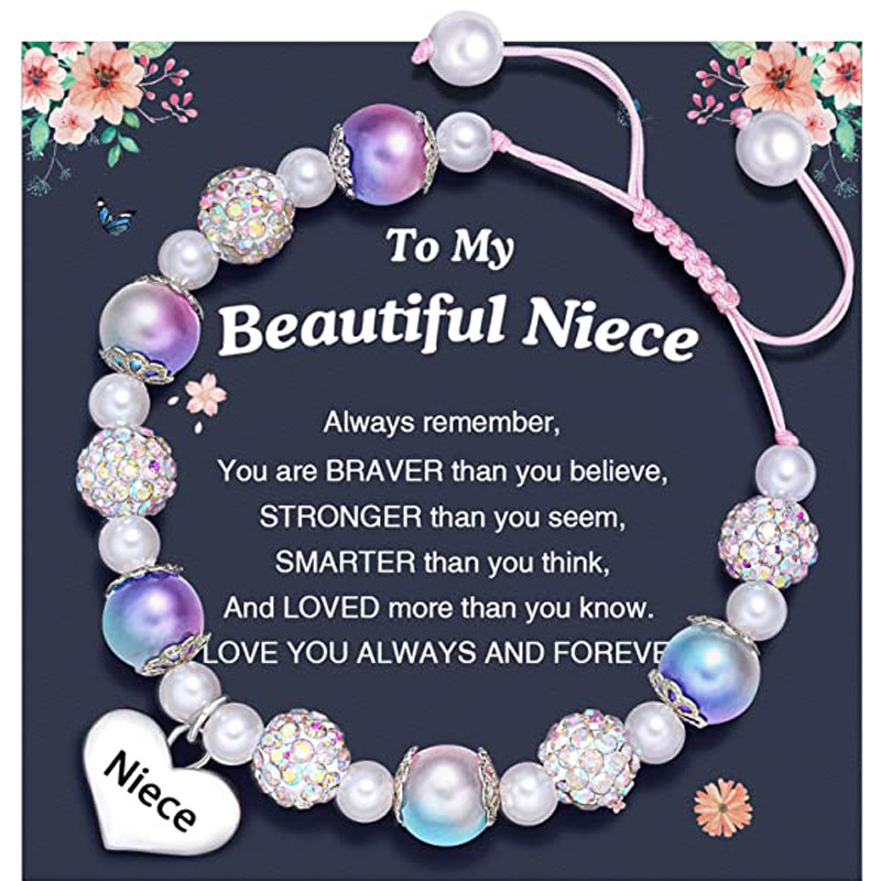 Lettering Niece   Blue Purple   Niece card