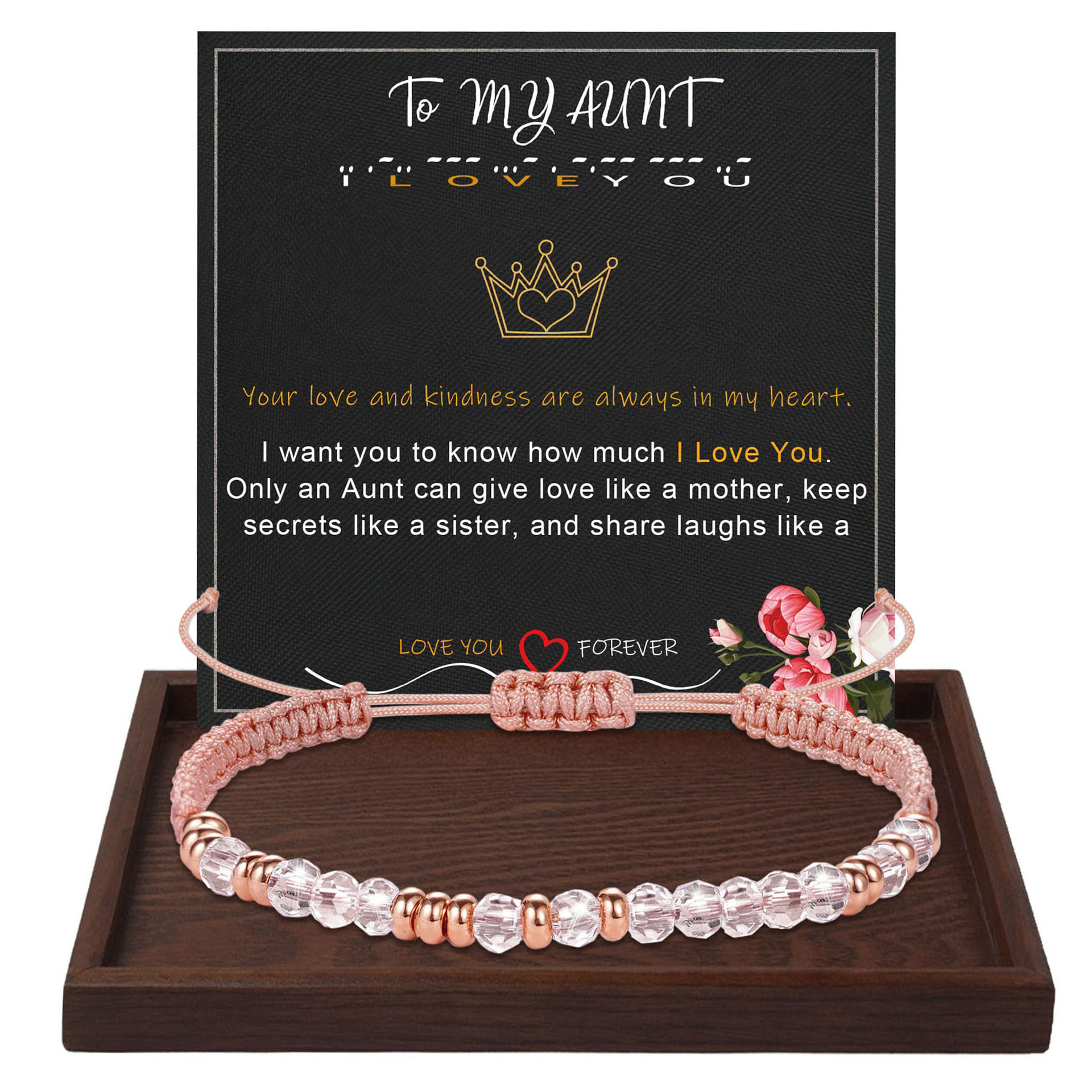 Password bracelet   aunt card