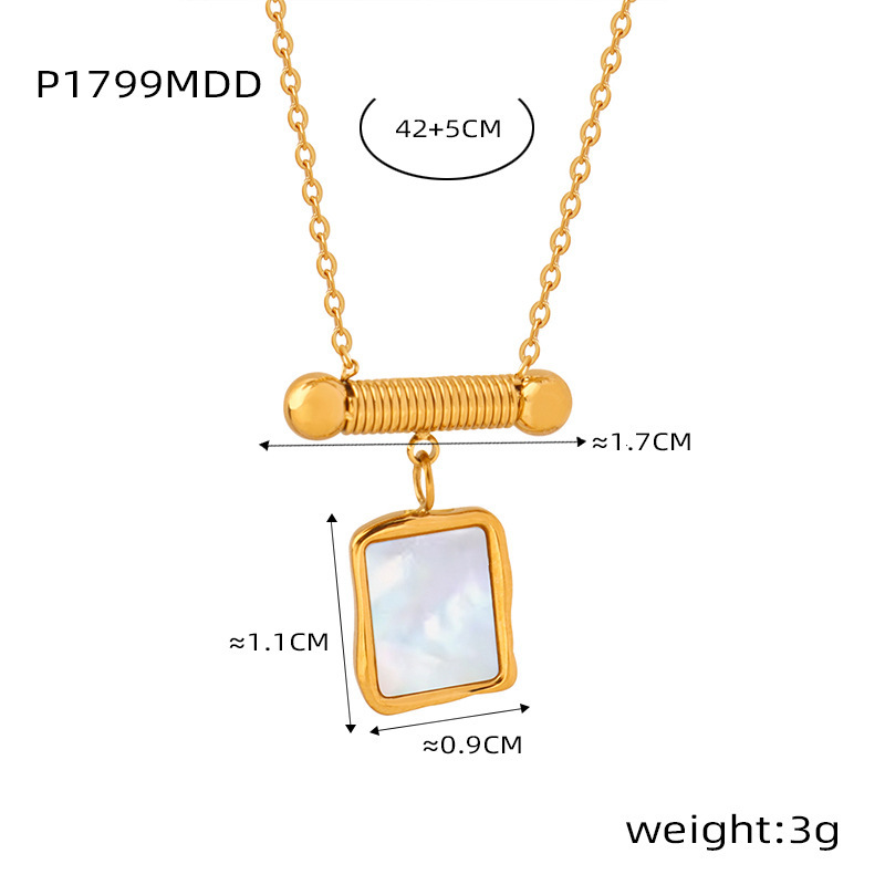 P1799-gold necklace-42 5cm