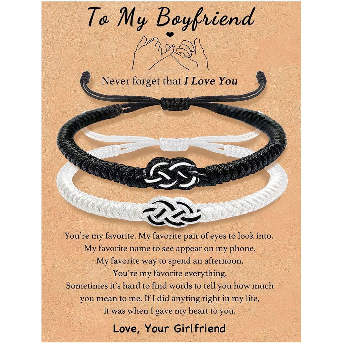 Black and White Boyfriend cards