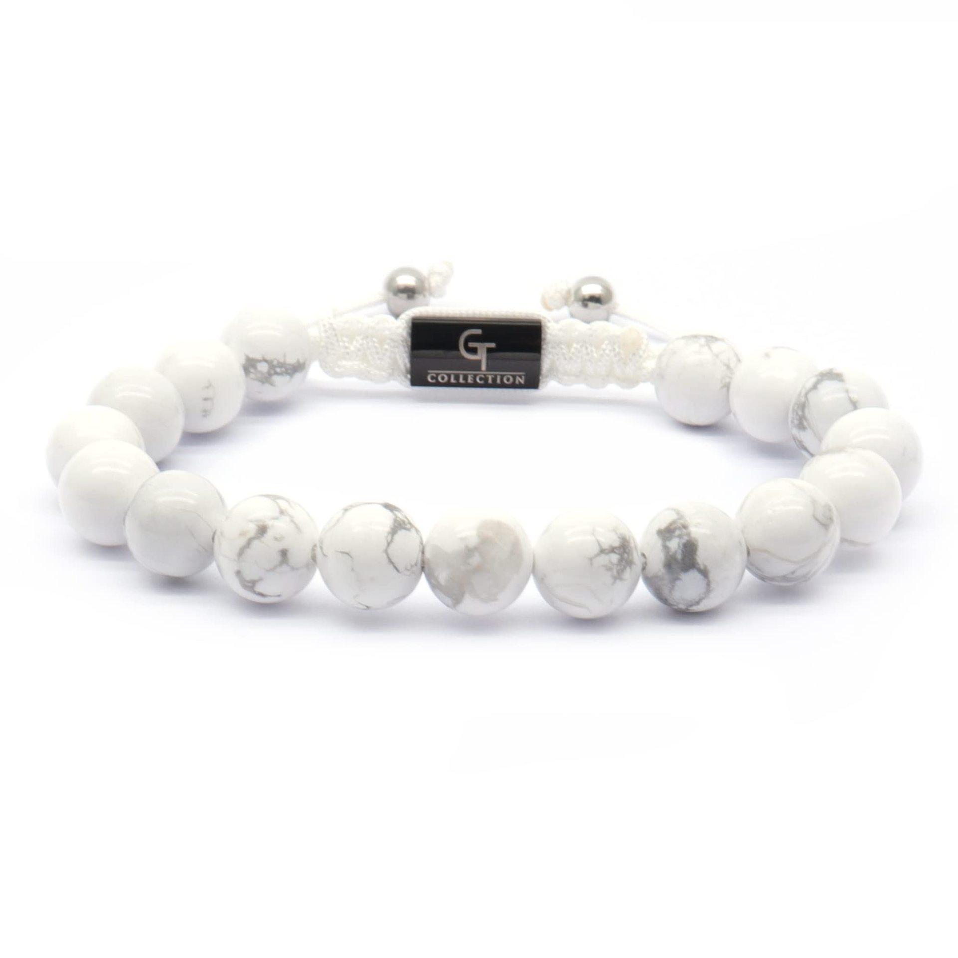 10mm white turquoise bracelet