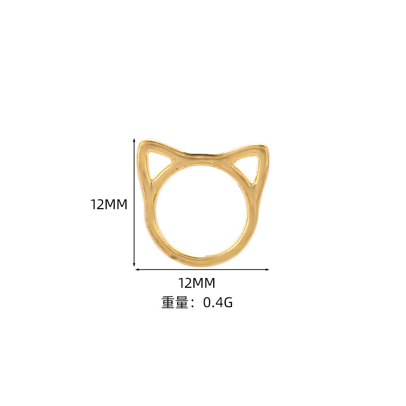 A61186 small gold, 12*12mm