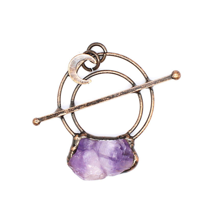 Amethyst Pendant  52X64X14MM