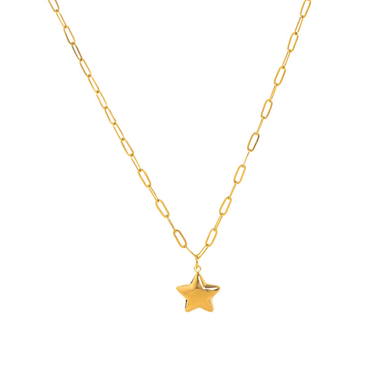 Star gold necklace