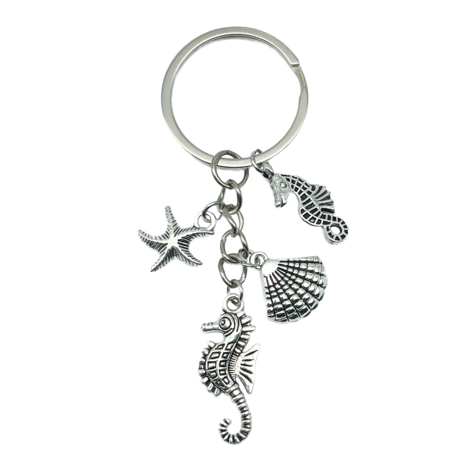 Er551 [ancient silver seahorse] 8.45x3cm-8.3g