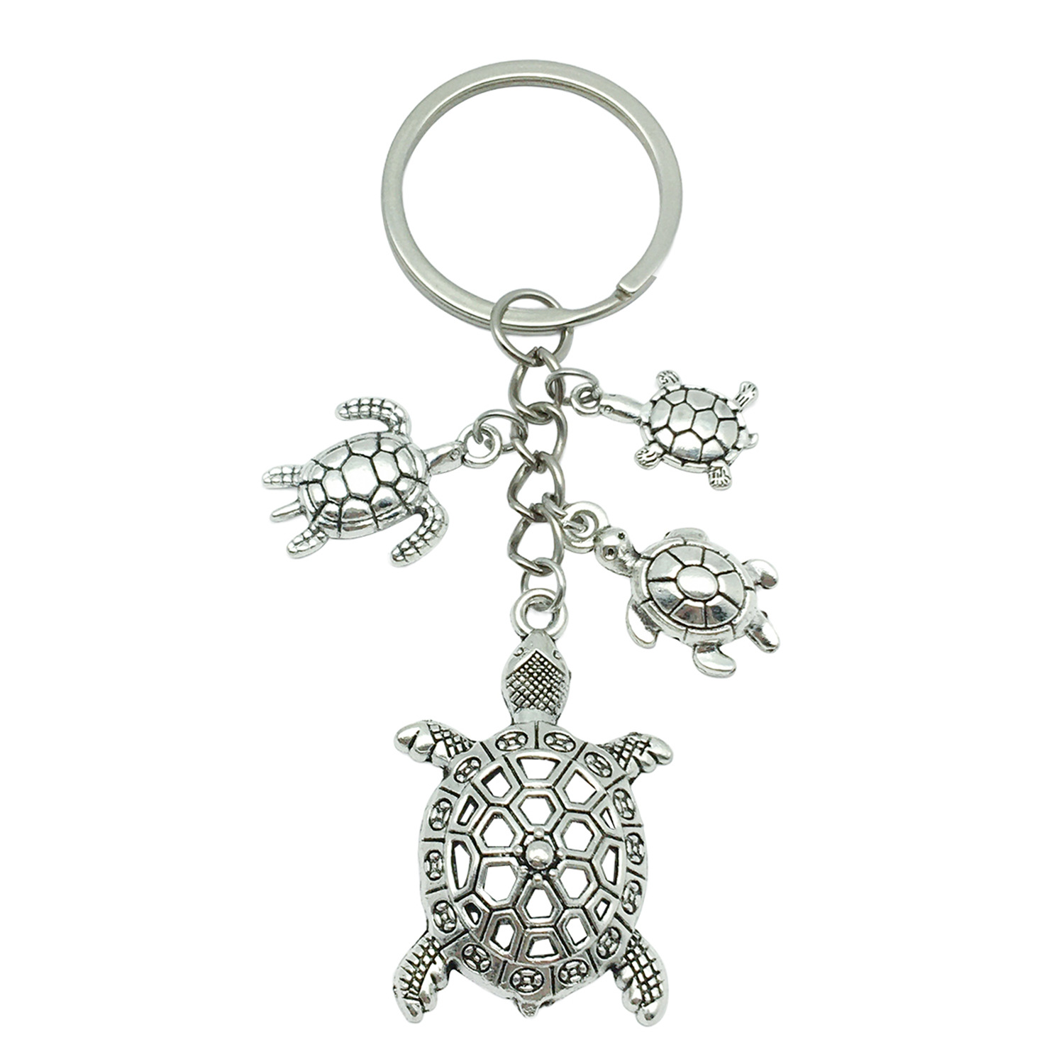 Er621 [ancient silver turtle 2] 9.3x3cm-13.8g