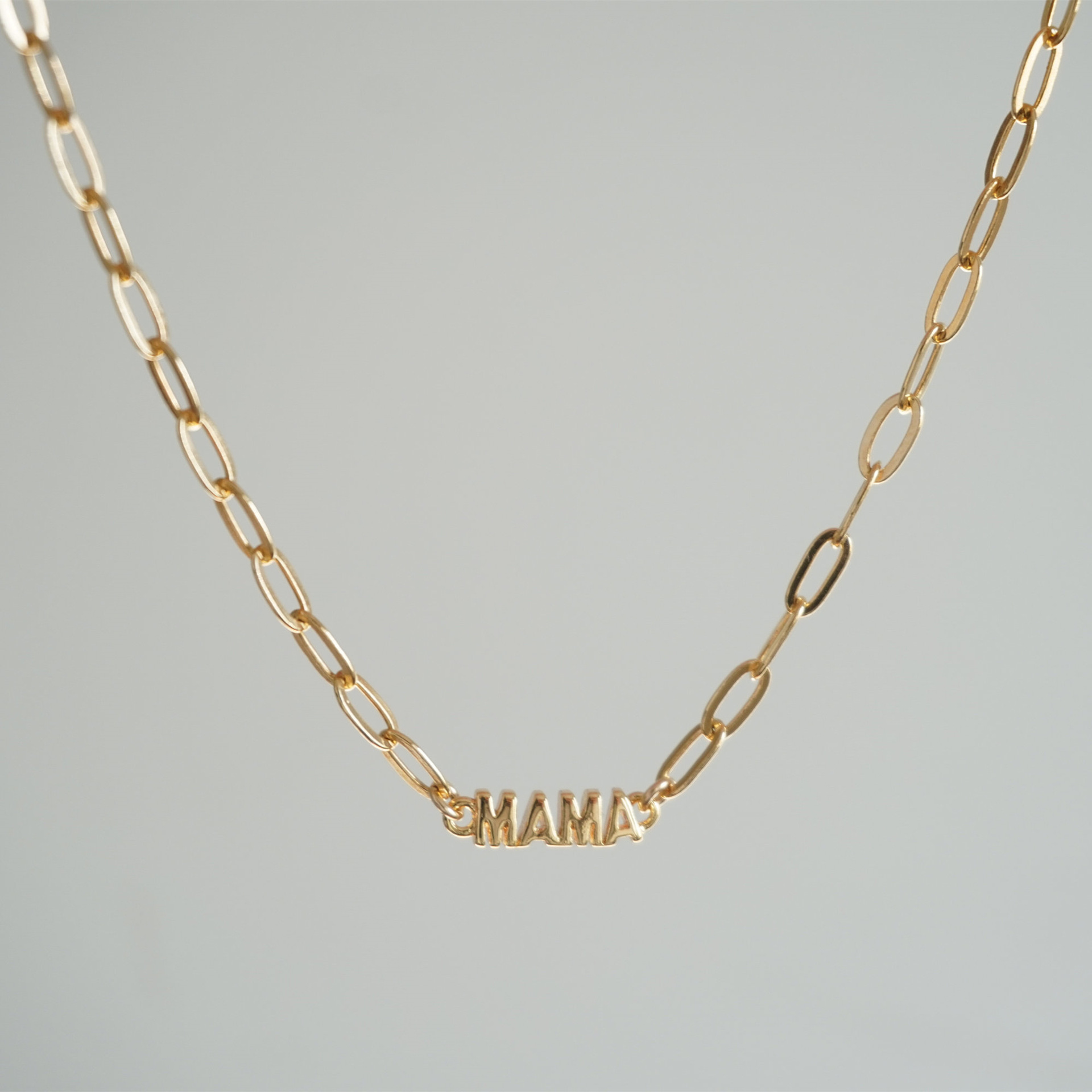 Golden Necklace (paper clip chain)