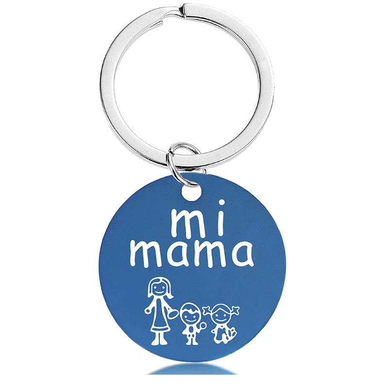 [Key ring Silver] Y00037 key chain Blue