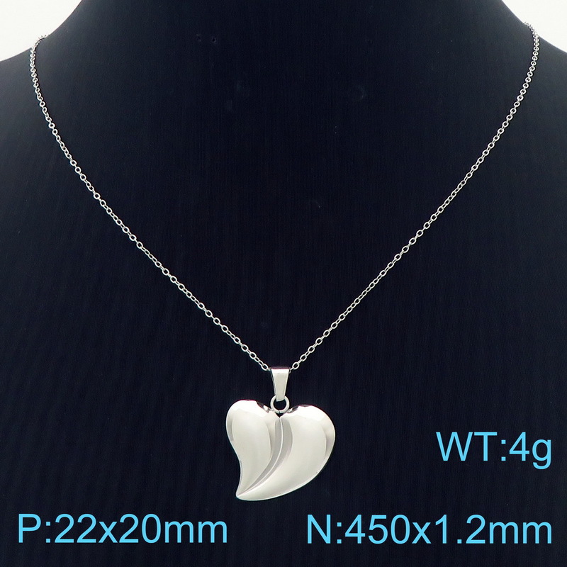 Steel color necklace kn 287390 -kfc