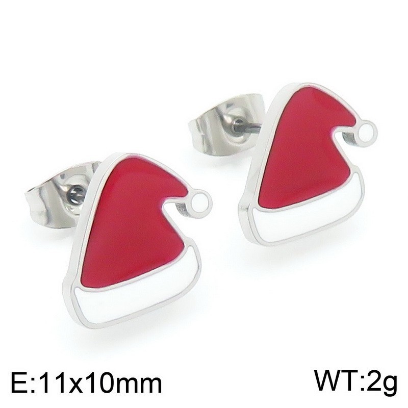 Steel color earrings ke117955-gc