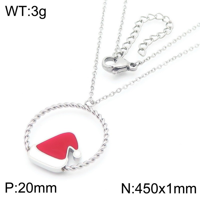 Steel color necklace kn 290930 -gc