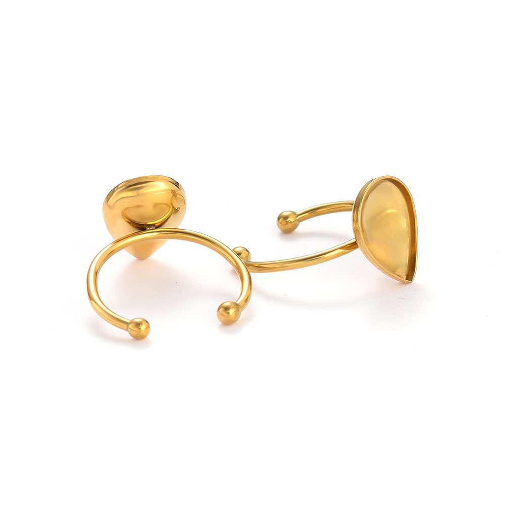 Gold=water drop shape 11*14mm