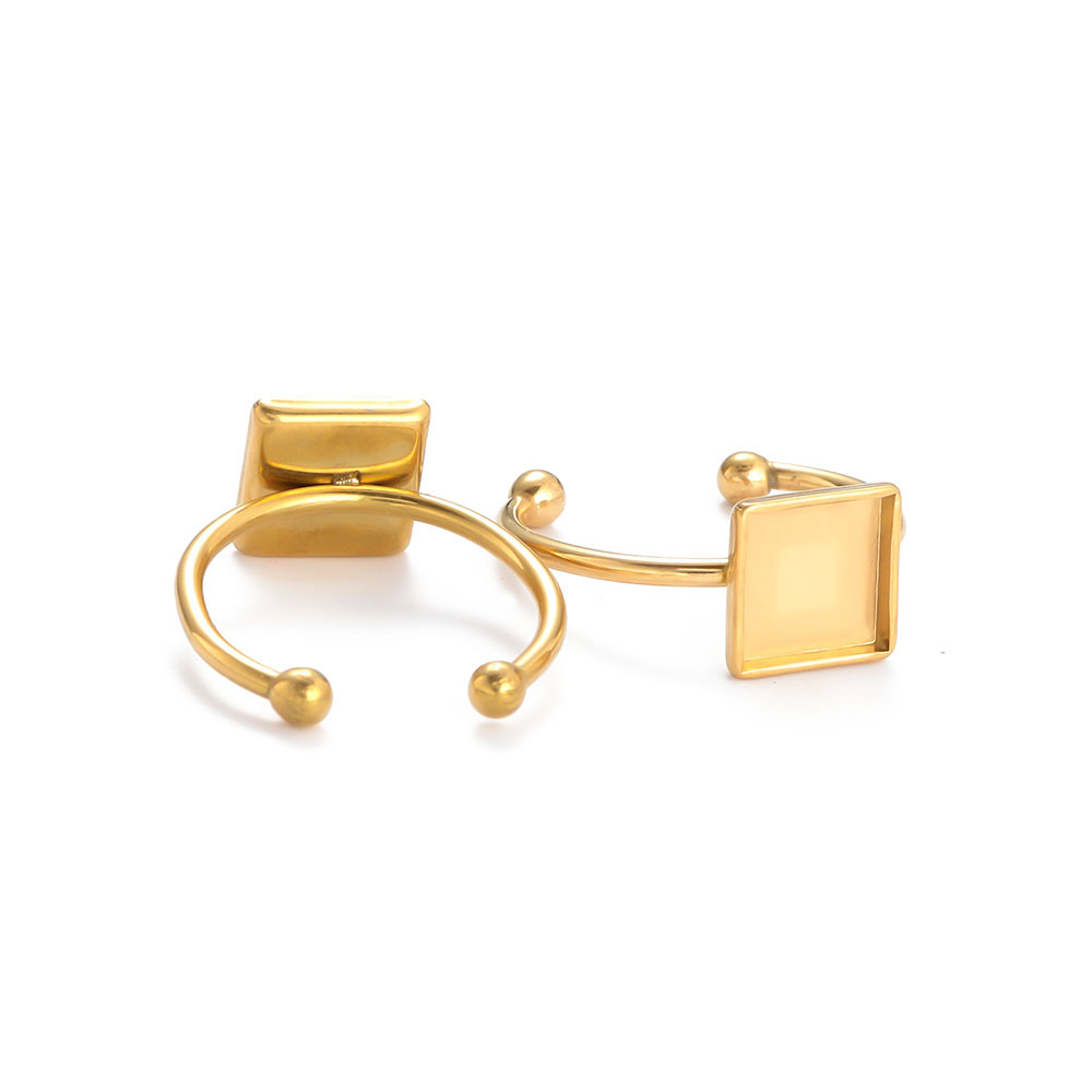 Gold-square 8mm