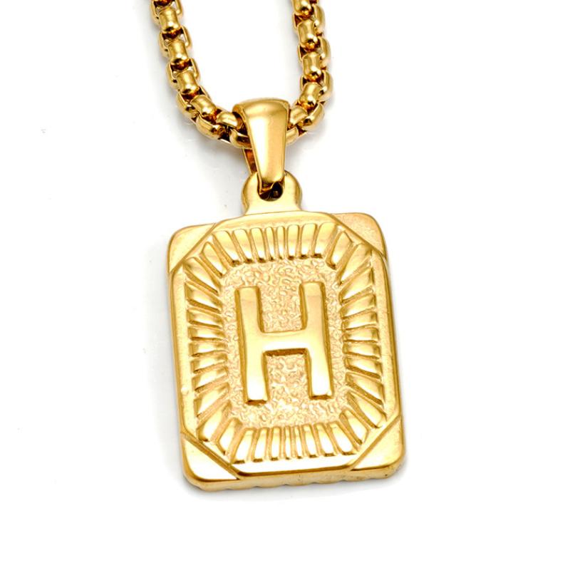 Golden H (including pearl chain)