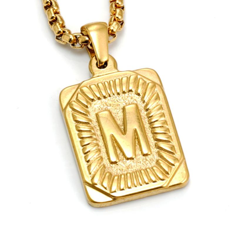 Gold M (including pearl chain)