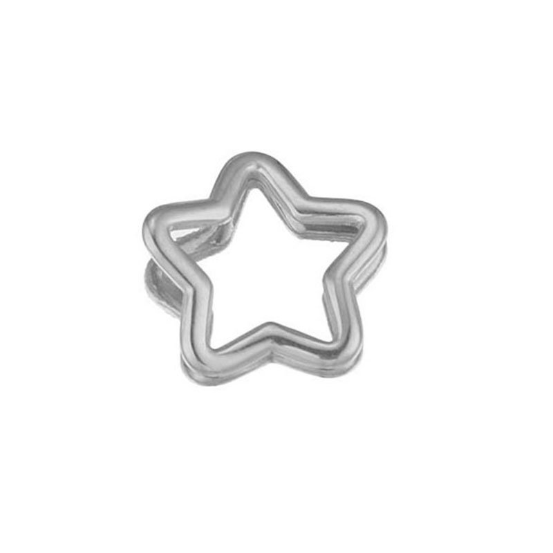 Steel color five-pointed star