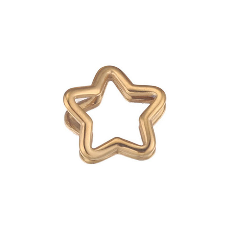 Golden five-pointed star