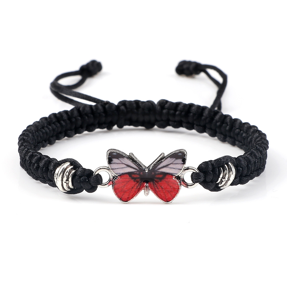 Black Line Red Butterfly