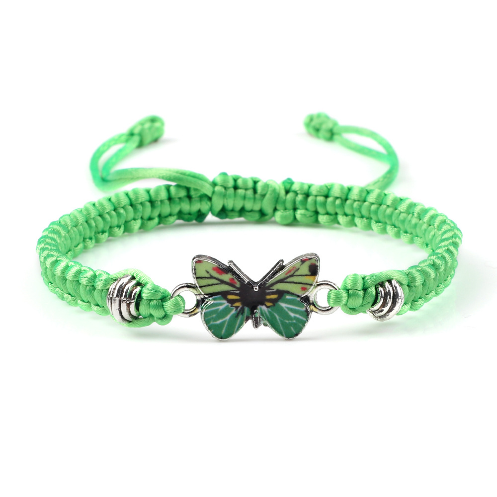 Fluorescent green green butterfly