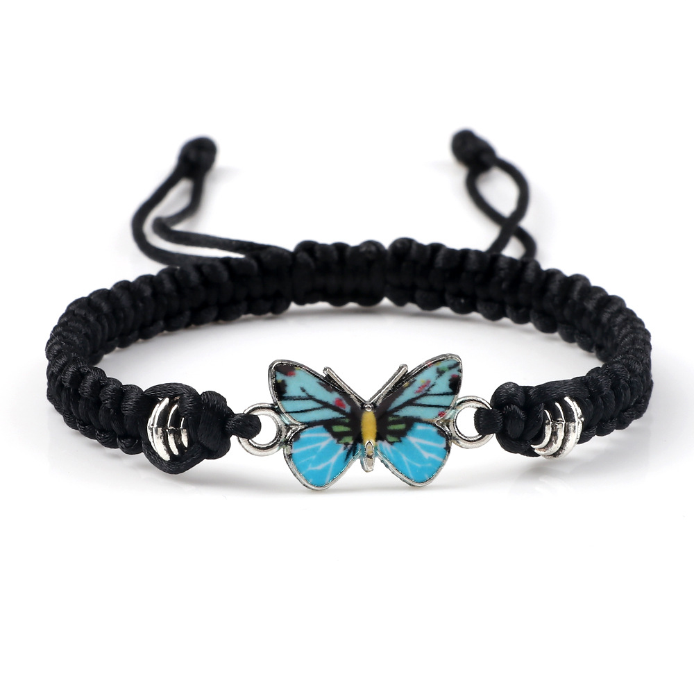 Black Line Blue Butterfly