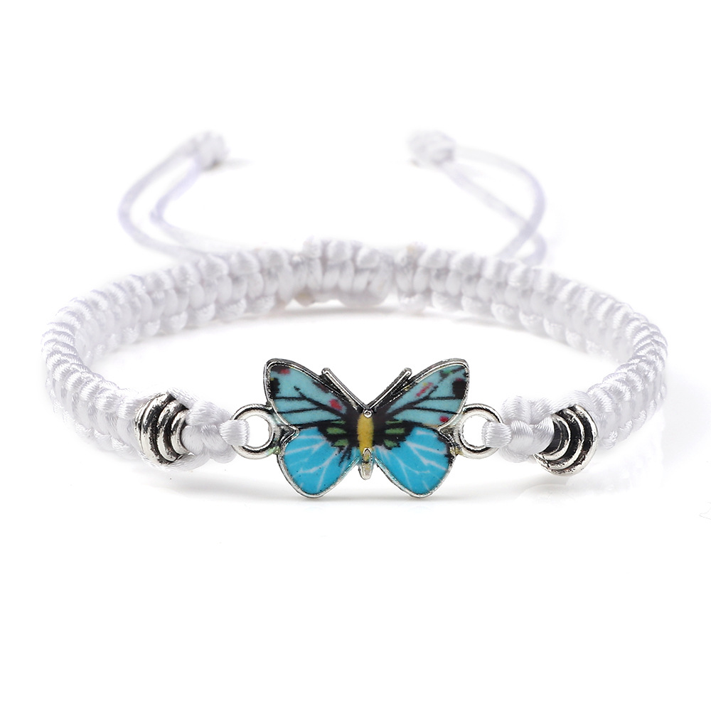 White line blue butterfly