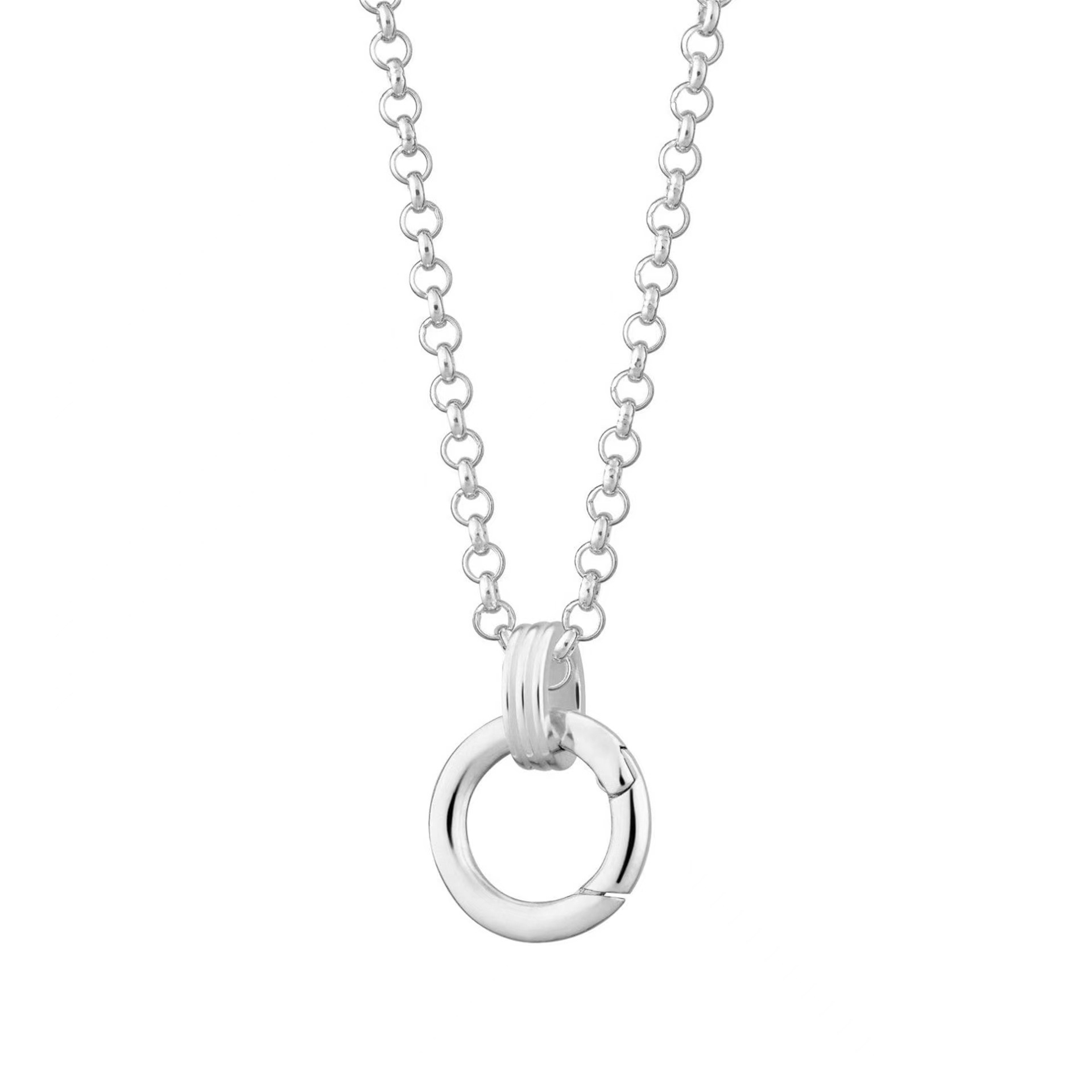 Steel color live ring chain