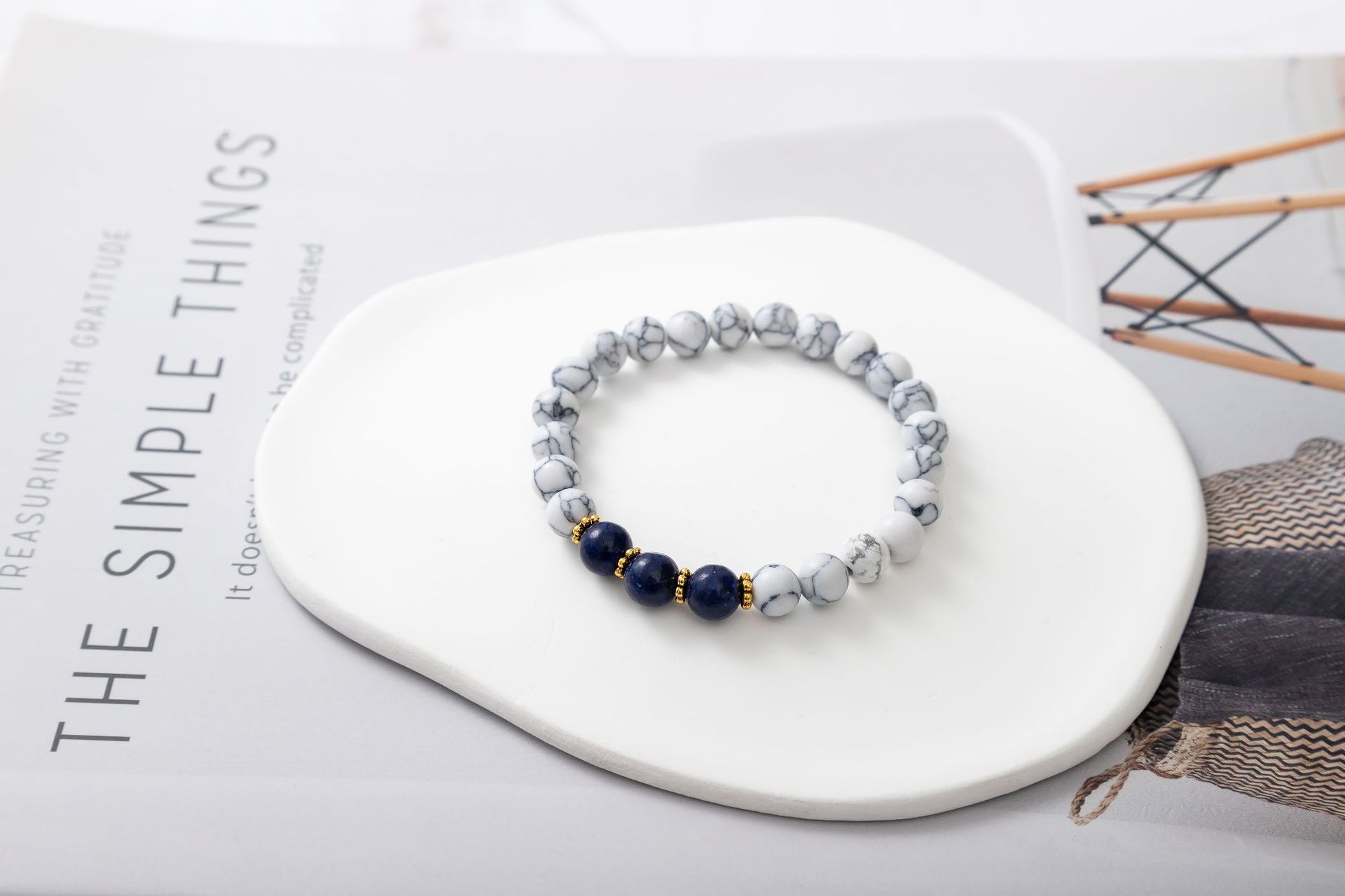 White Turquoise Lapis Lazus