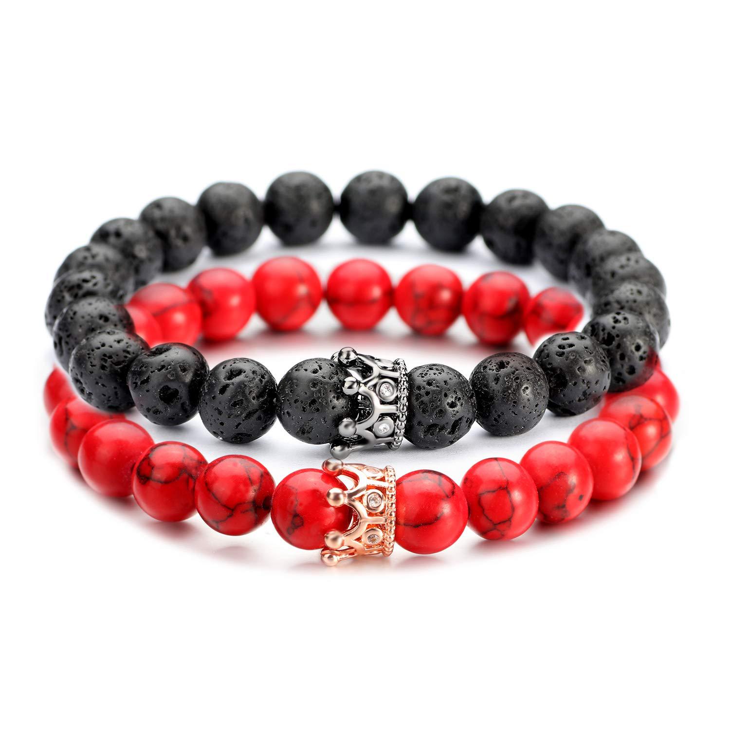 volcanic stone red turquoise