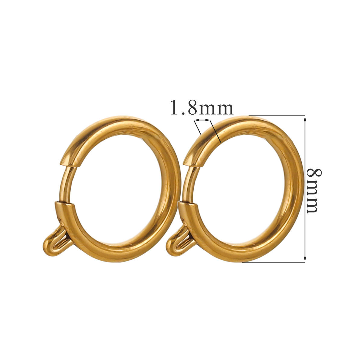 Gold 8mm