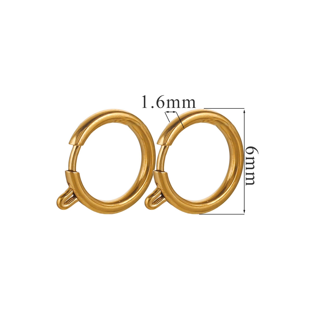 Gold 6mm