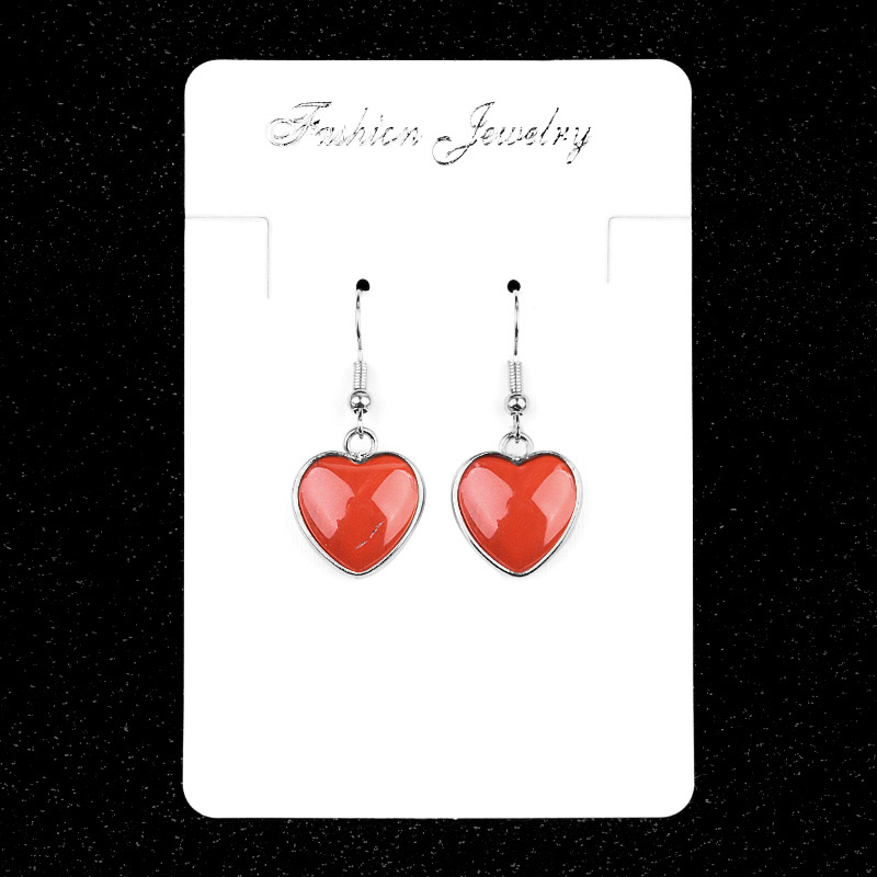 Red jasper (pair) (silver)