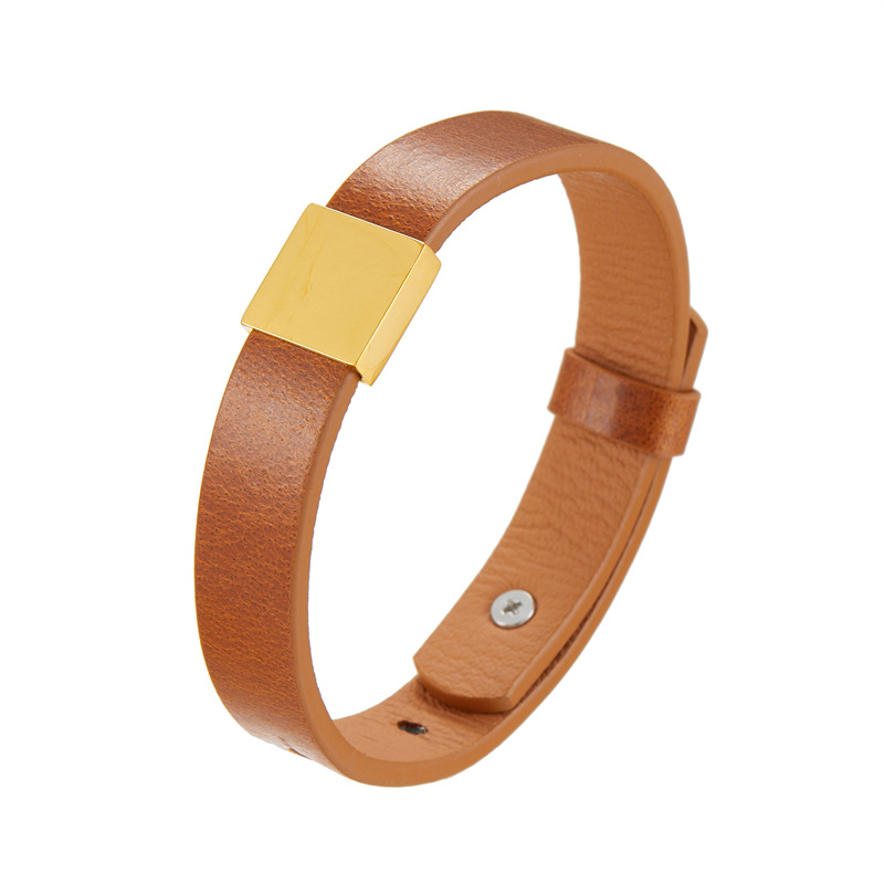 Light brown leather (gold)