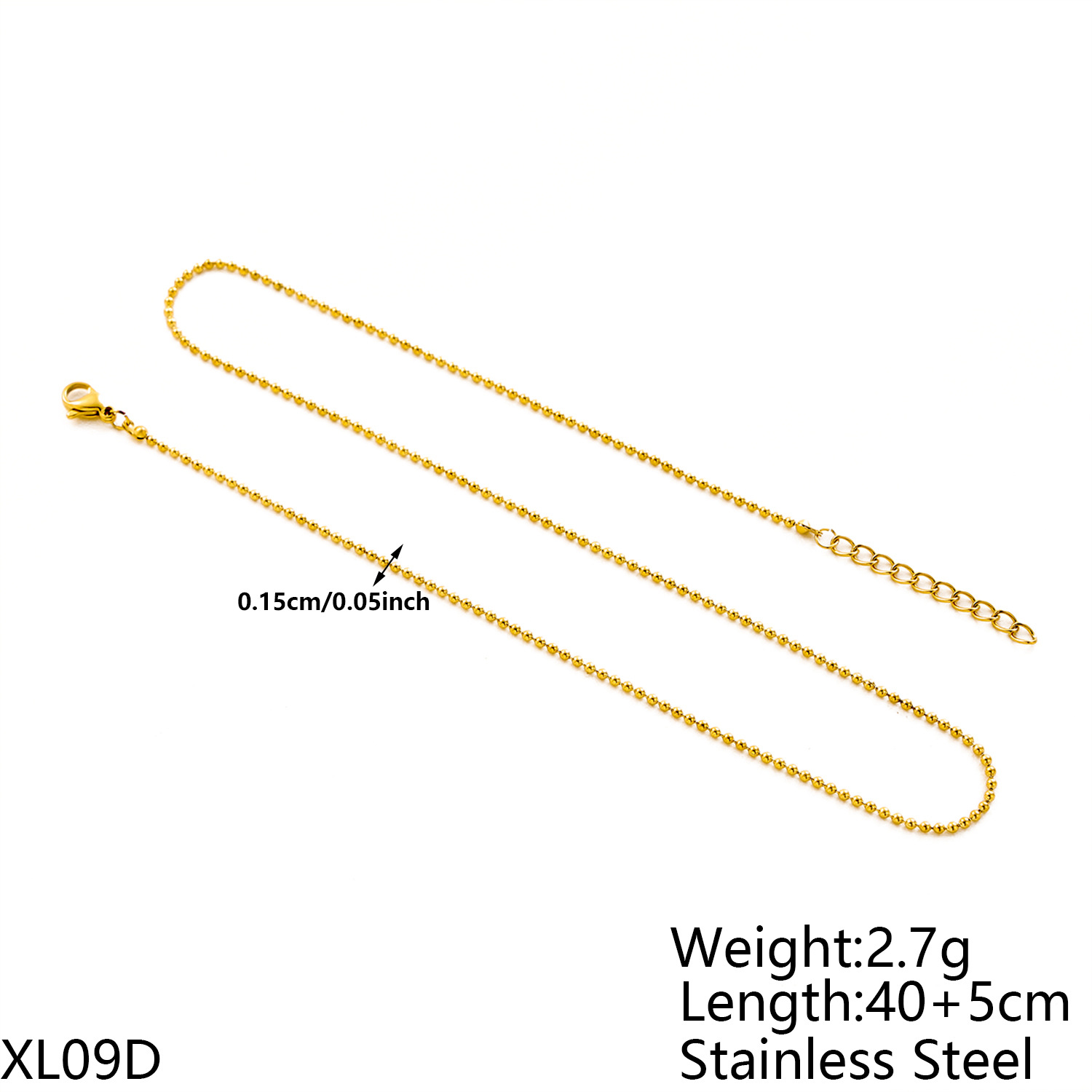 Gold necklace -40 5cm