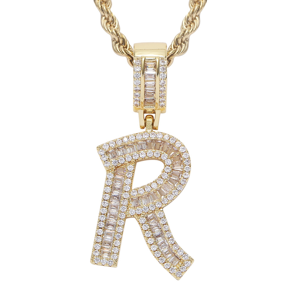 R (gold) + 60cm twist chain