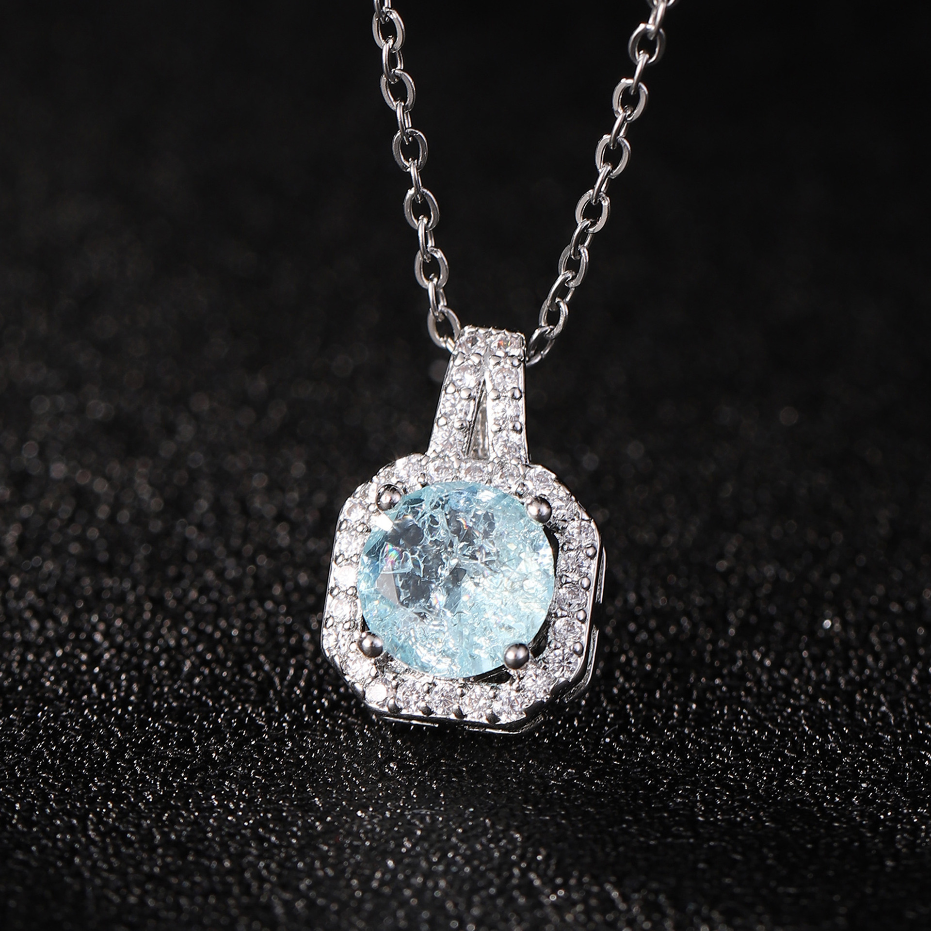 Ice Flower light blue (single pendant)