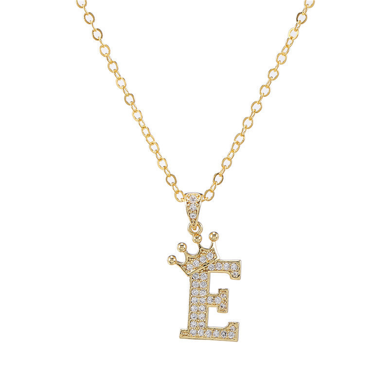 E (pendant chain) gold