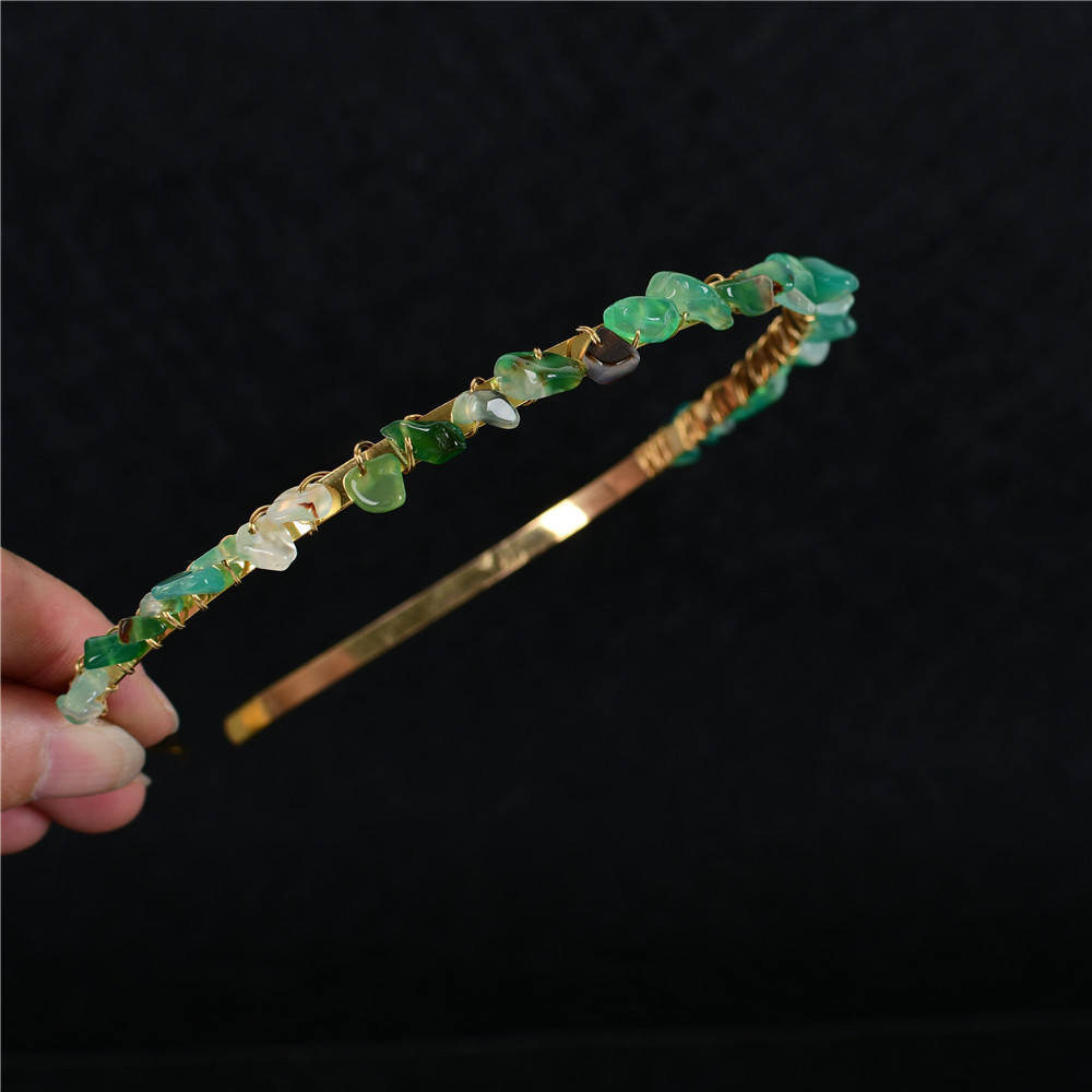 Green agate-single row