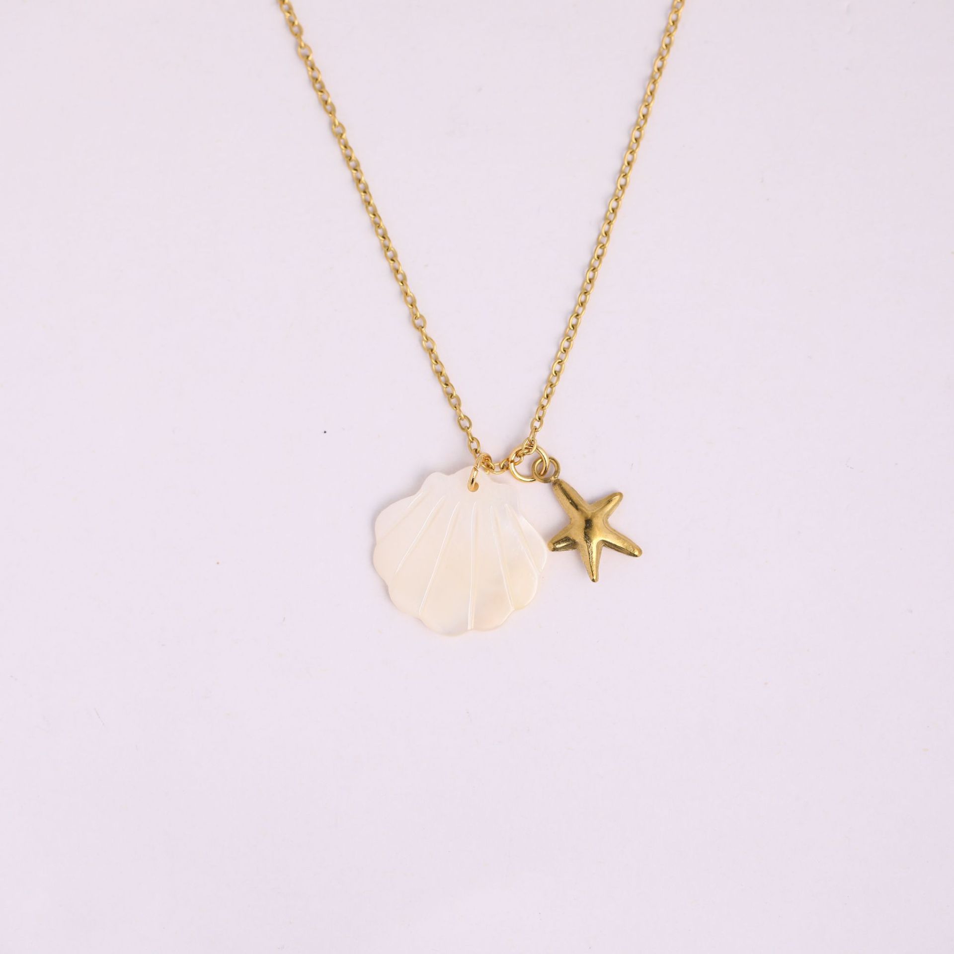 starfish necklace (O-shaped chain)