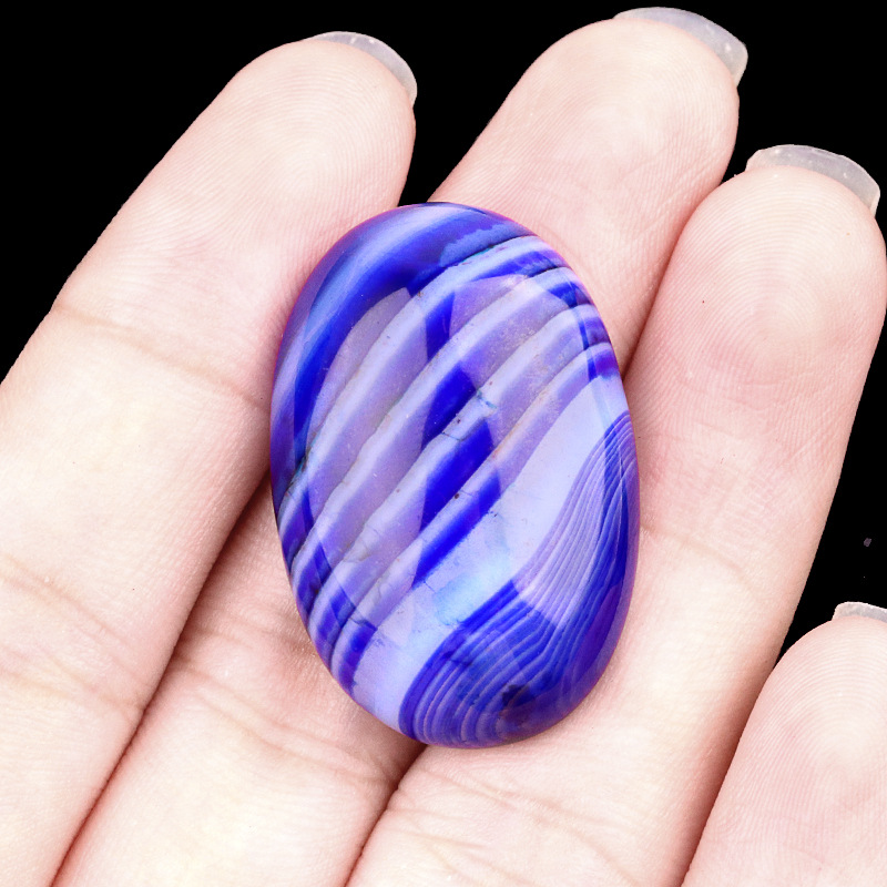 Royal blue agate