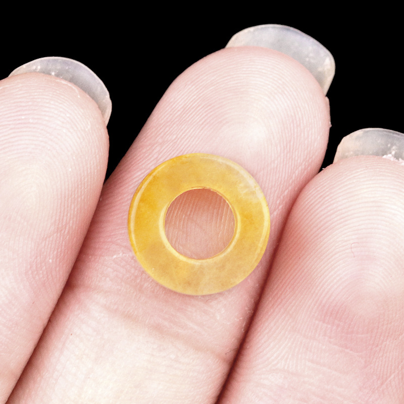 Yellow jade (10mm circle)