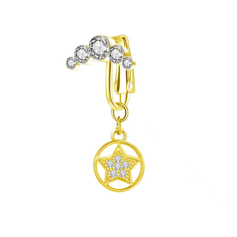 Five-pointed star -5 drill-gold