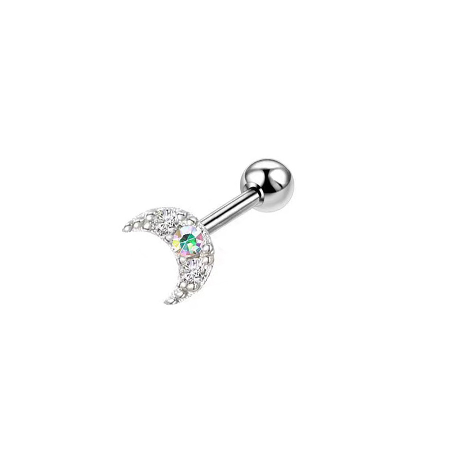 Moon AB Diamond-ear studs