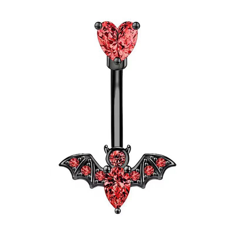 Red zircon-black bat