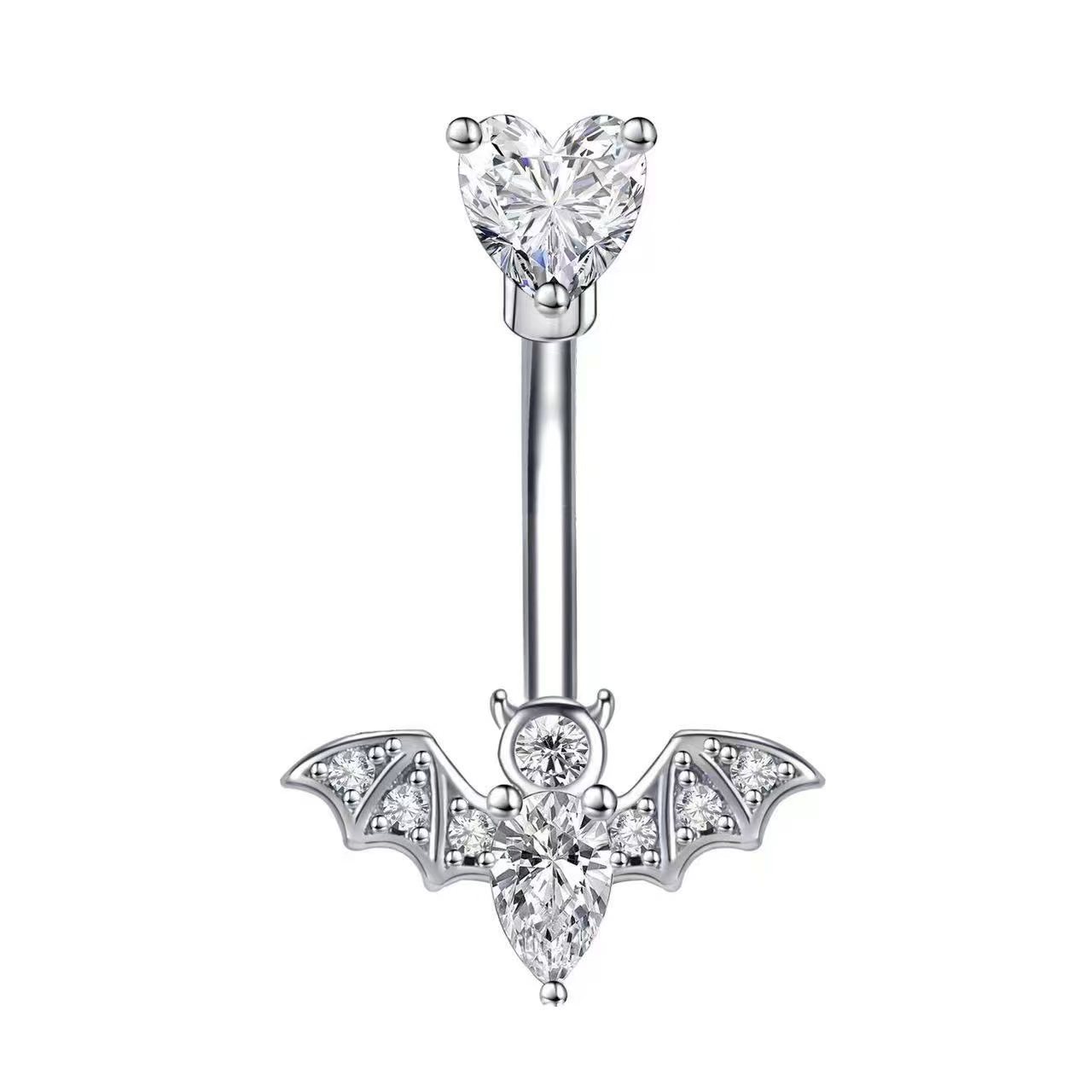 White zircon-silver bat