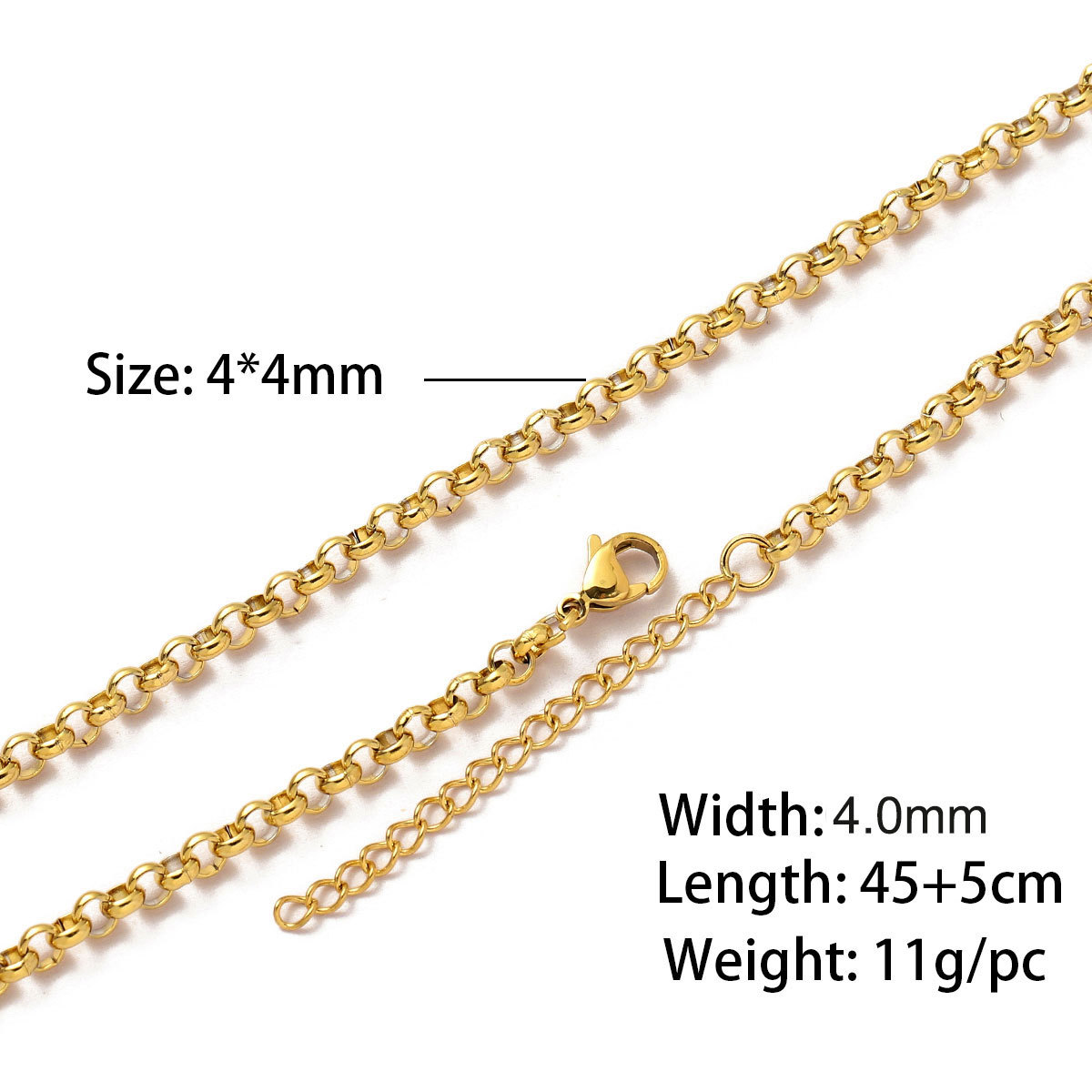 4.0 square pearl gold 45 and 5cm