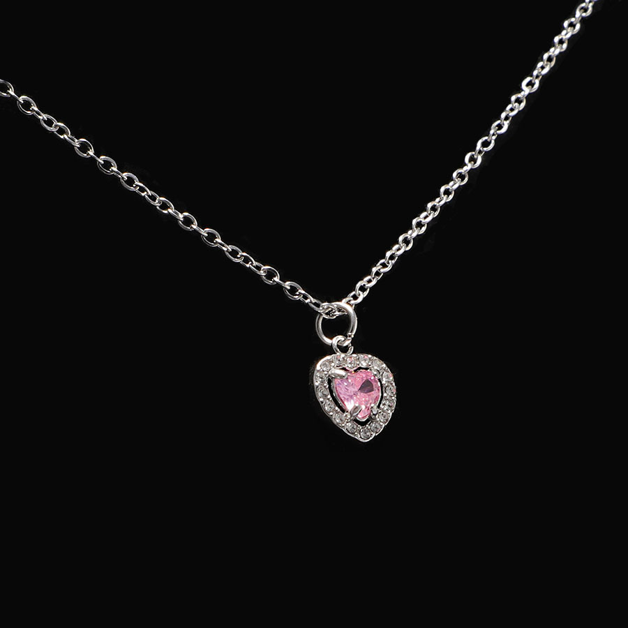 pink diamond necklace