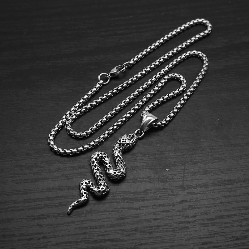 Steel color with 60cm square pearl chain