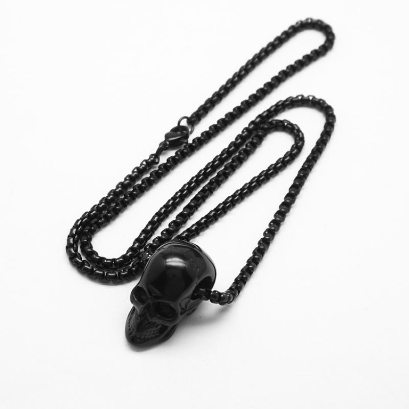 Black with 3mm60cm square pearl chain